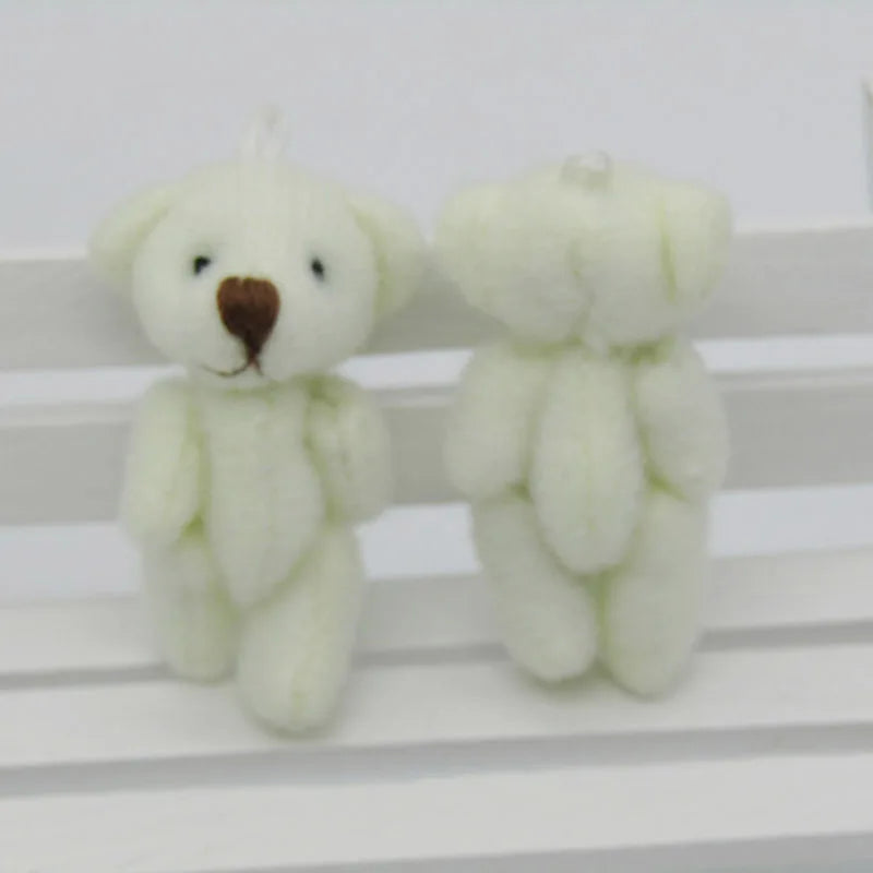 100 Pcs Kawaii Mini Teddy Bear Plush Toys - Perfect Wedding Gifts & Cute Collectibles!