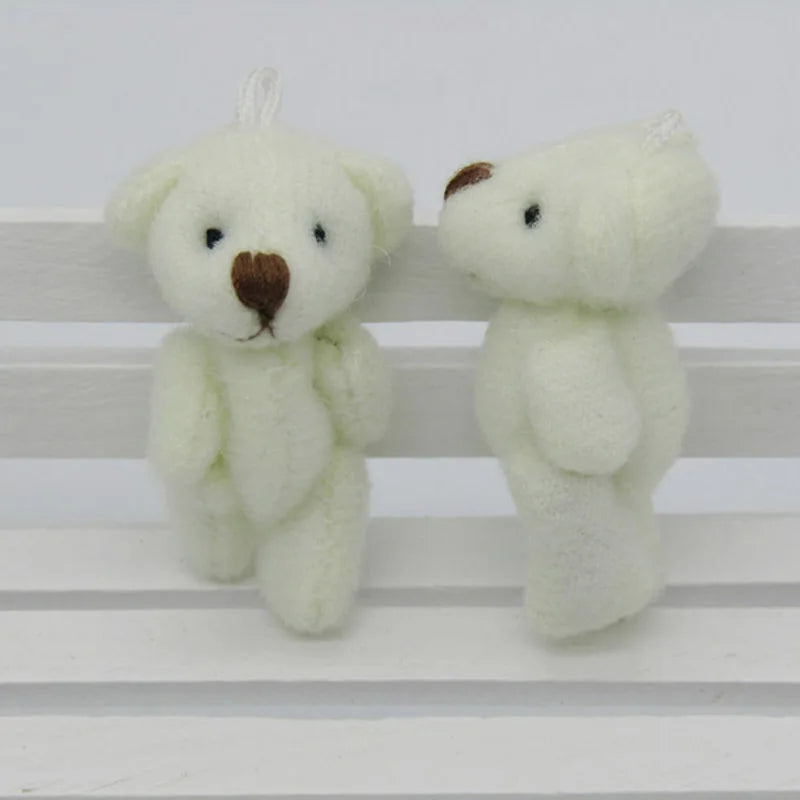 100 Pcs Kawaii Mini Teddy Bear Plush Toys - Perfect Wedding Gifts & Cute Collectibles!