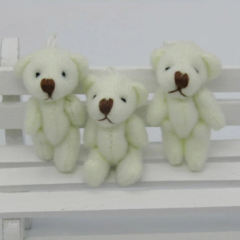 100 Pcs Kawaii Mini Teddy Bear Plush Toys - Perfect Wedding Gifts & Cute Collectibles!