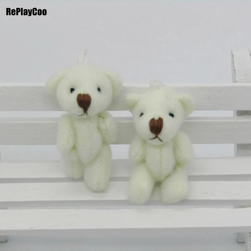 100 Pcs Kawaii Mini Teddy Bear Plush Toys - Perfect Wedding Gifts & Cute Collectibles!